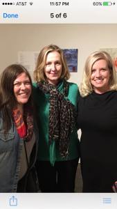 Lezza, Pam and Jen at the Stutz Gallery exhibit on 03-25-16